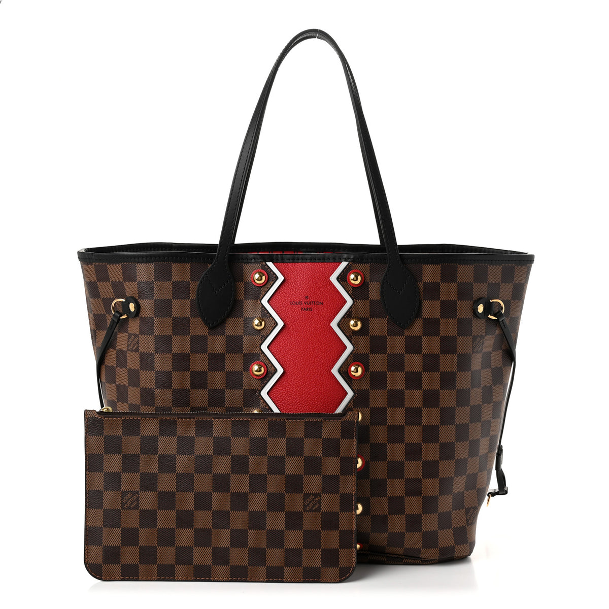 Louis Vuitton Damier Ebene Karakoram Neverfull MM 3 of 11