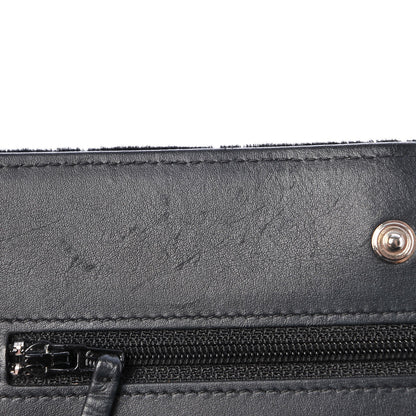 Chanel Velvet Quilted Wallet On Chain WOC Black 8 of 12
