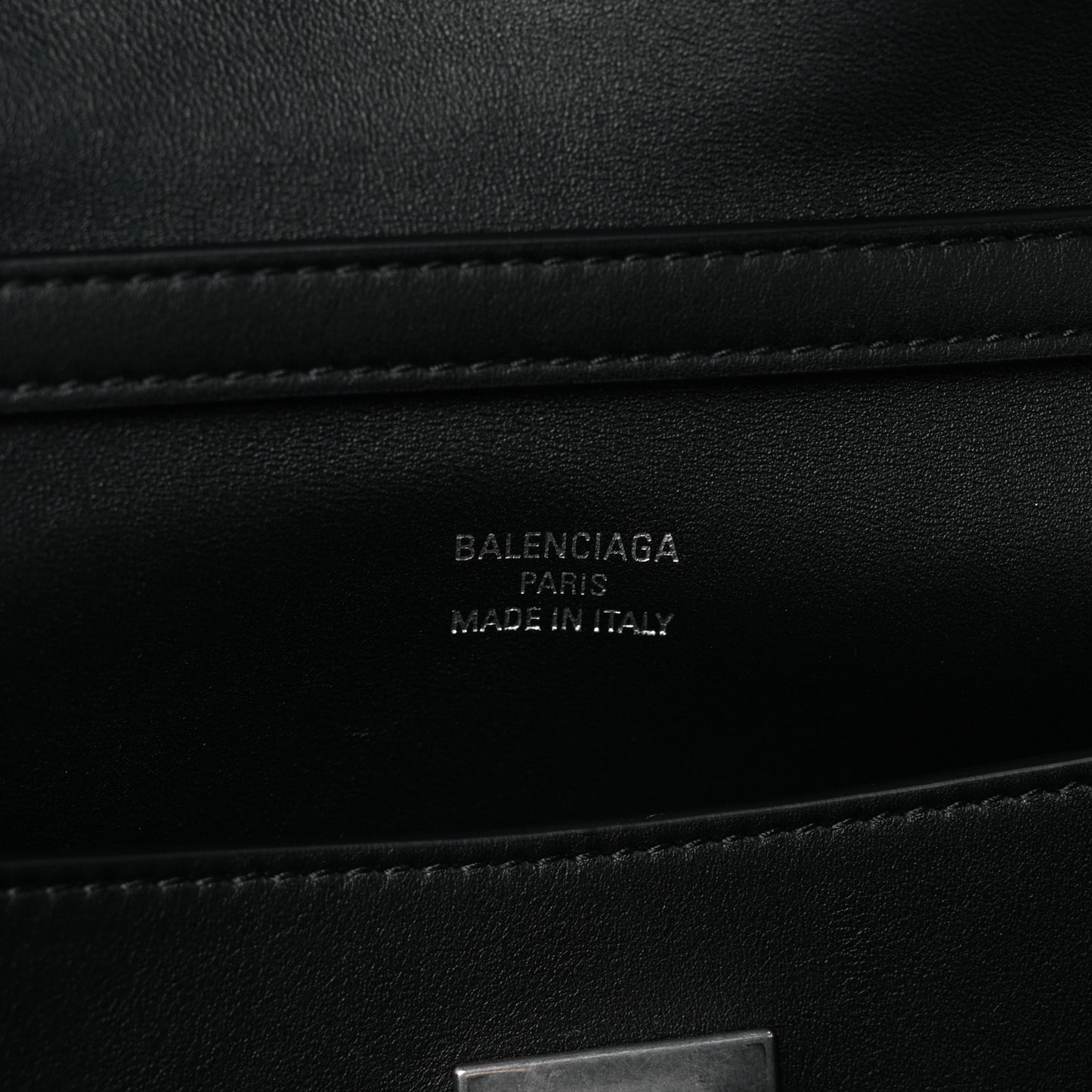 Natural Smooth Calfskin Medium Rodeo Top Handle Handbag Black