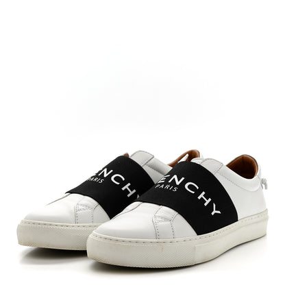 Givenchy Calfskin Band Logo Womens Urban Street Sneakers 35 White Black 4 of 12