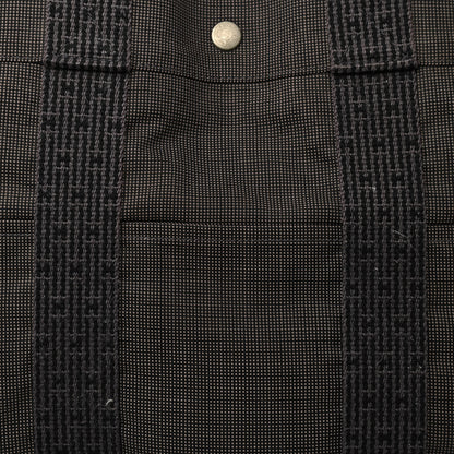 Hermes Canvas Herline Tote MM Grey 7 of 12