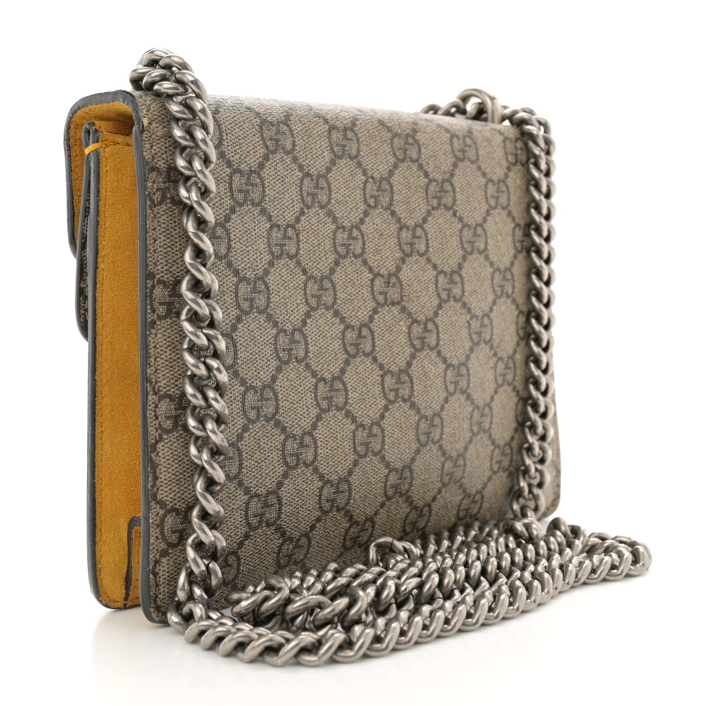 GG Supreme Monogram Mini Dionysus Shoulder Bag Yellow