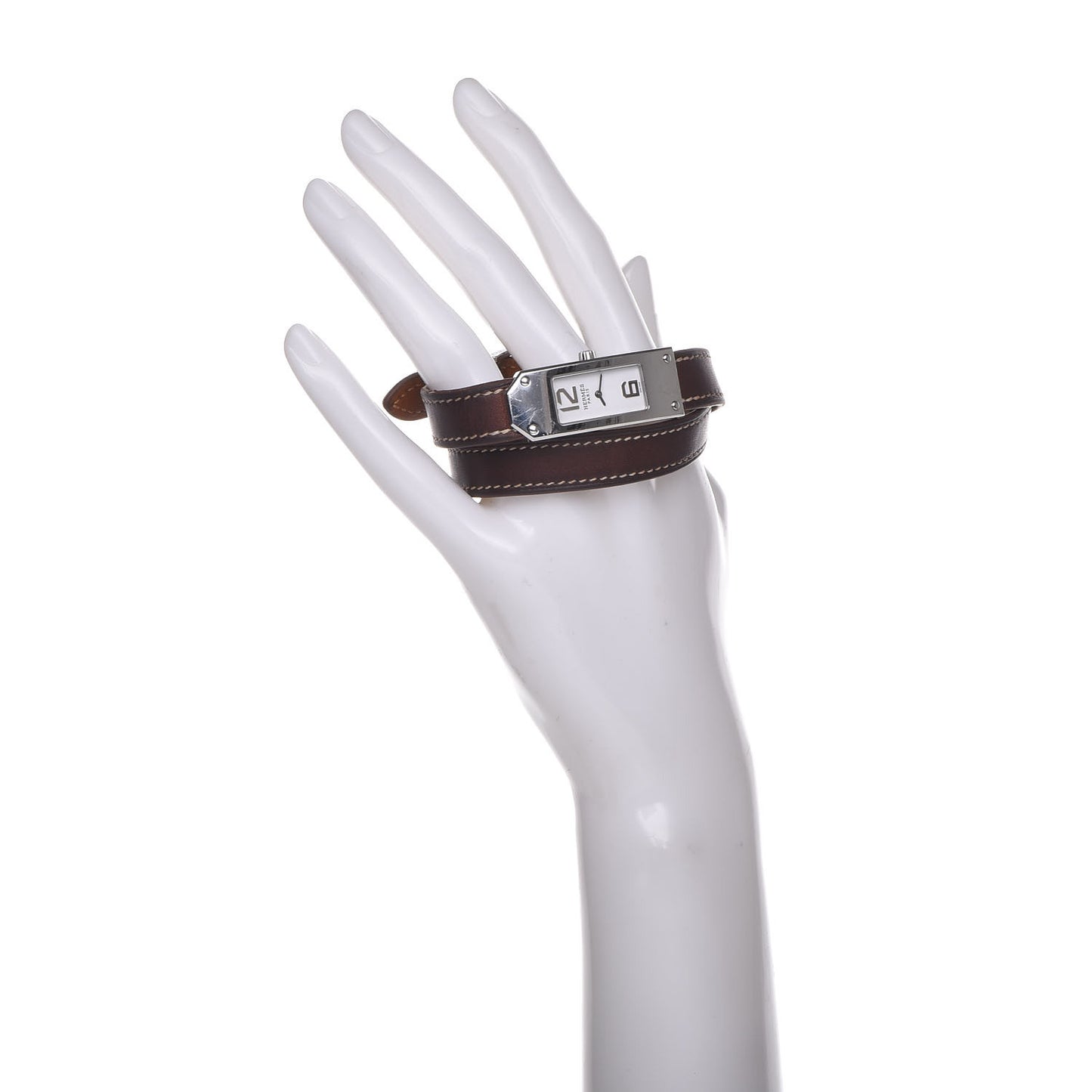 Stainless Steel Barenia 15mm Kelly II Double Tour Quartz Watch Fauve