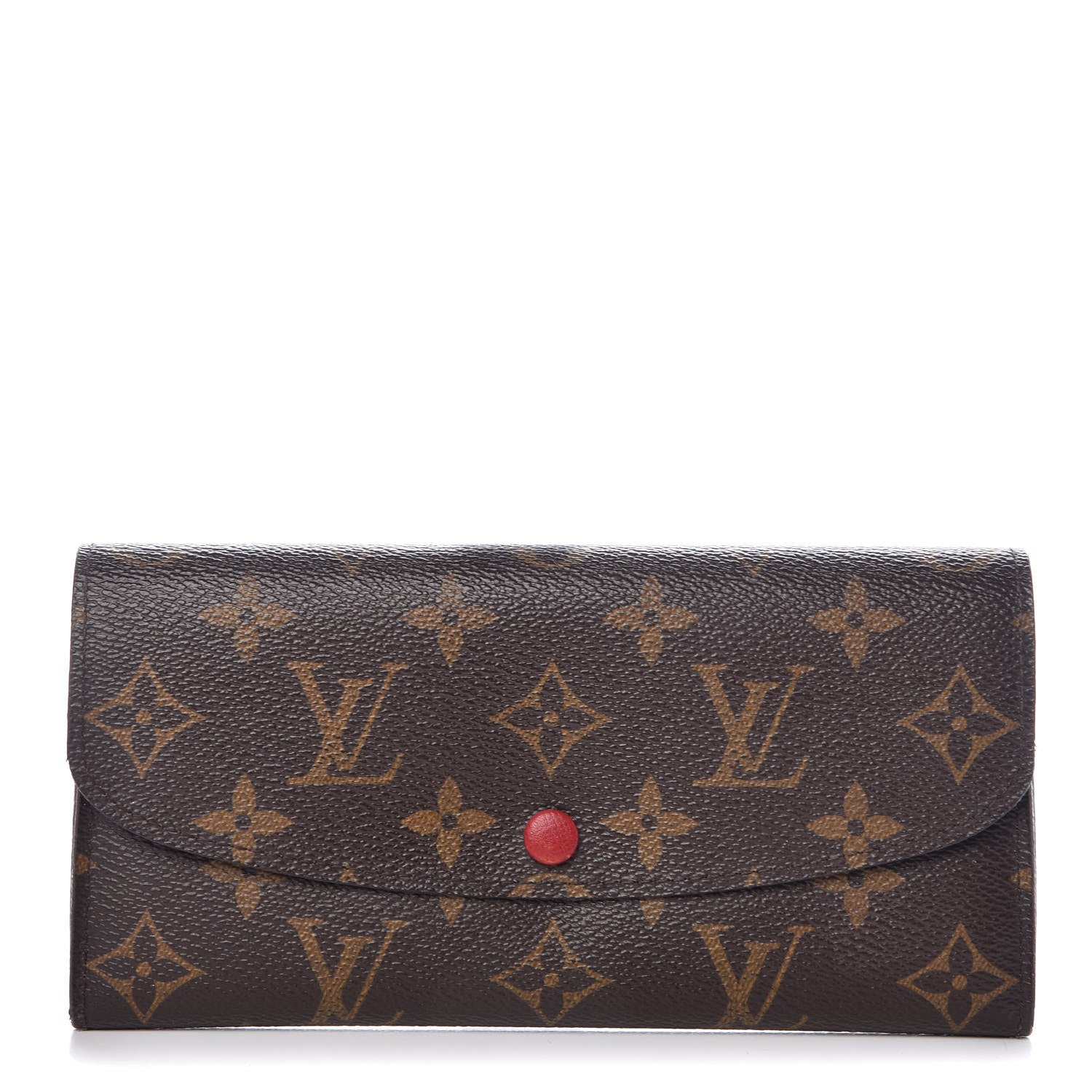 Louis Vuitton Monogram Emilie Wallet Red 1 of 8