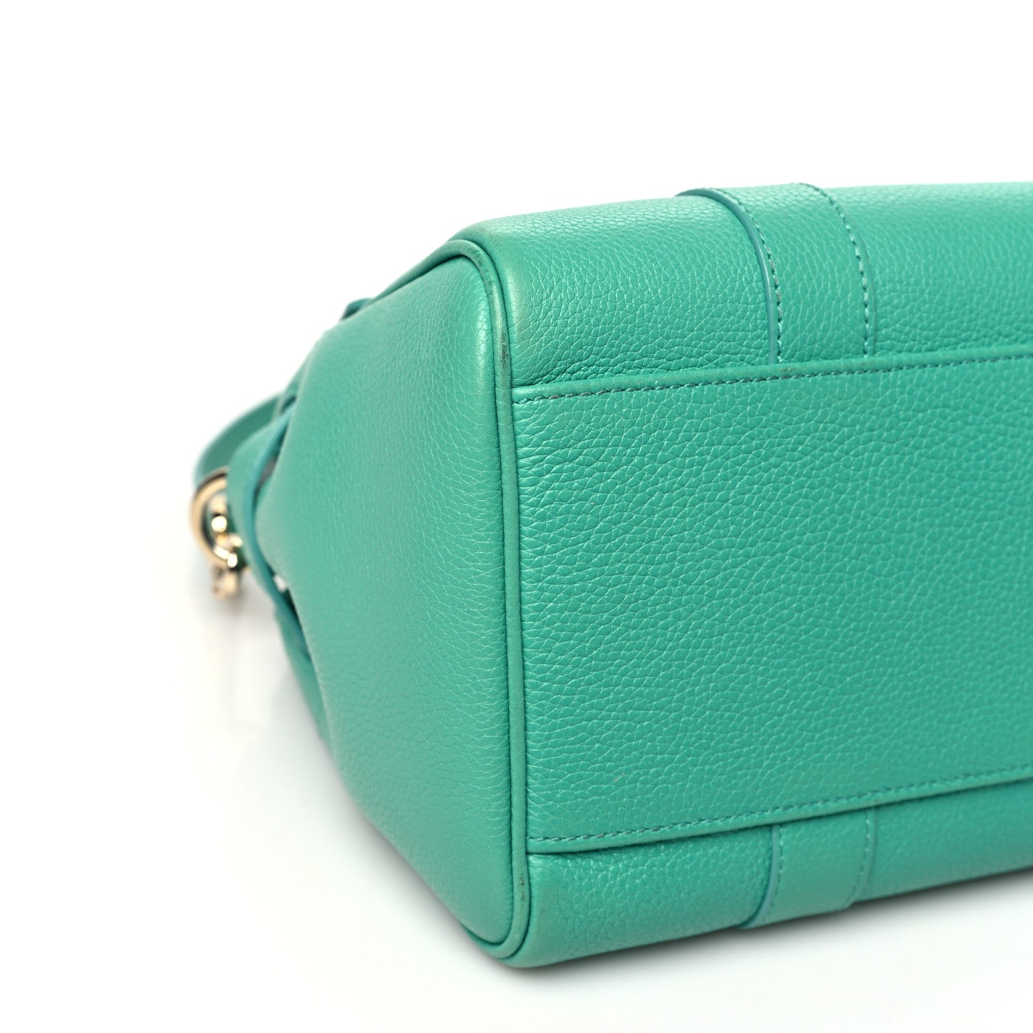 Mulberry Classic Grain Small Bayswater Satchel Aqua Green 8 of 10