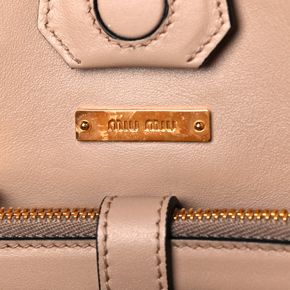 Miu Miu Vitello Soft Tote Cammeo 9 of 20
