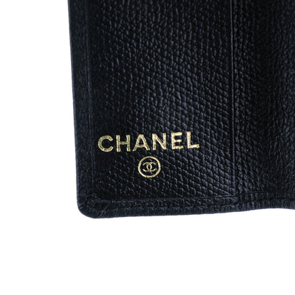 Chanel Grained Calfskin CC Button 6 Key Holder Black 6 of 7
