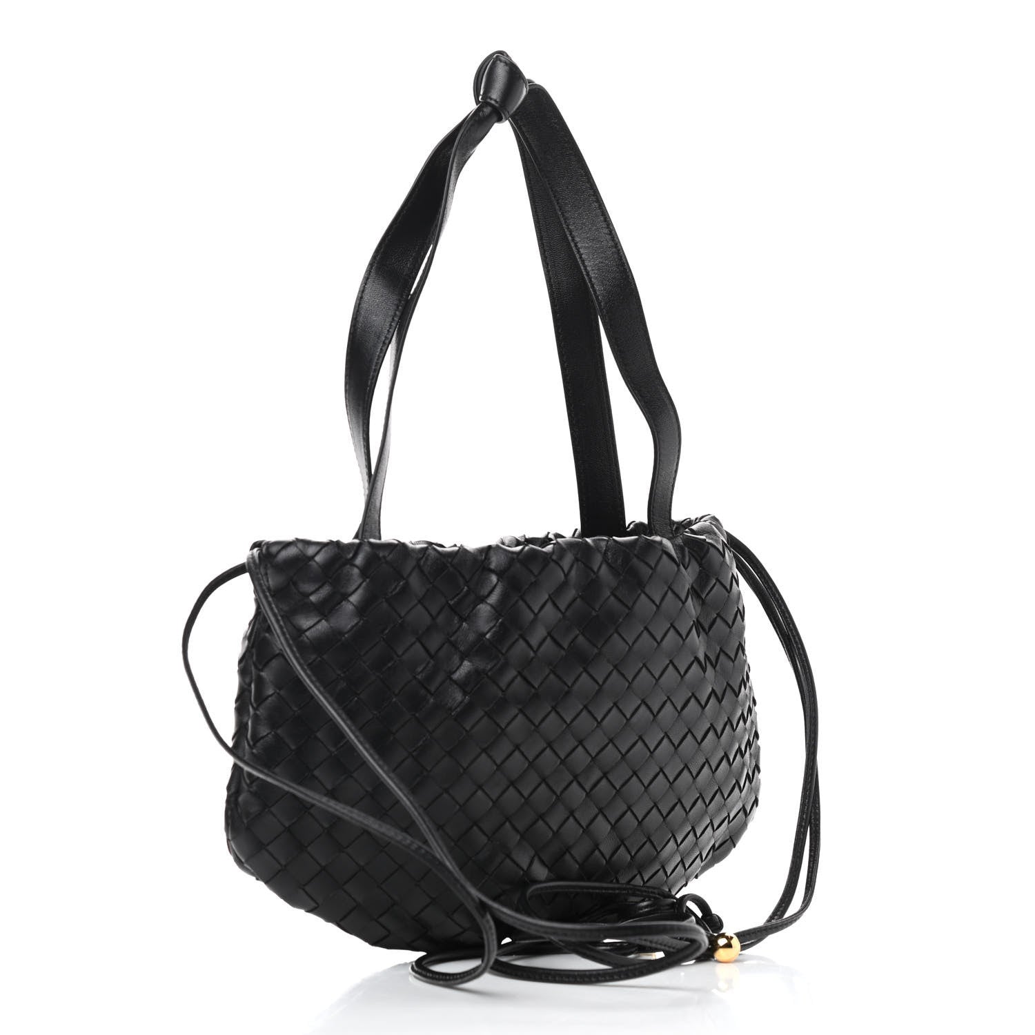 Bottega Veneta Nappa Intrecciato Small Bulb Black 2 of 8