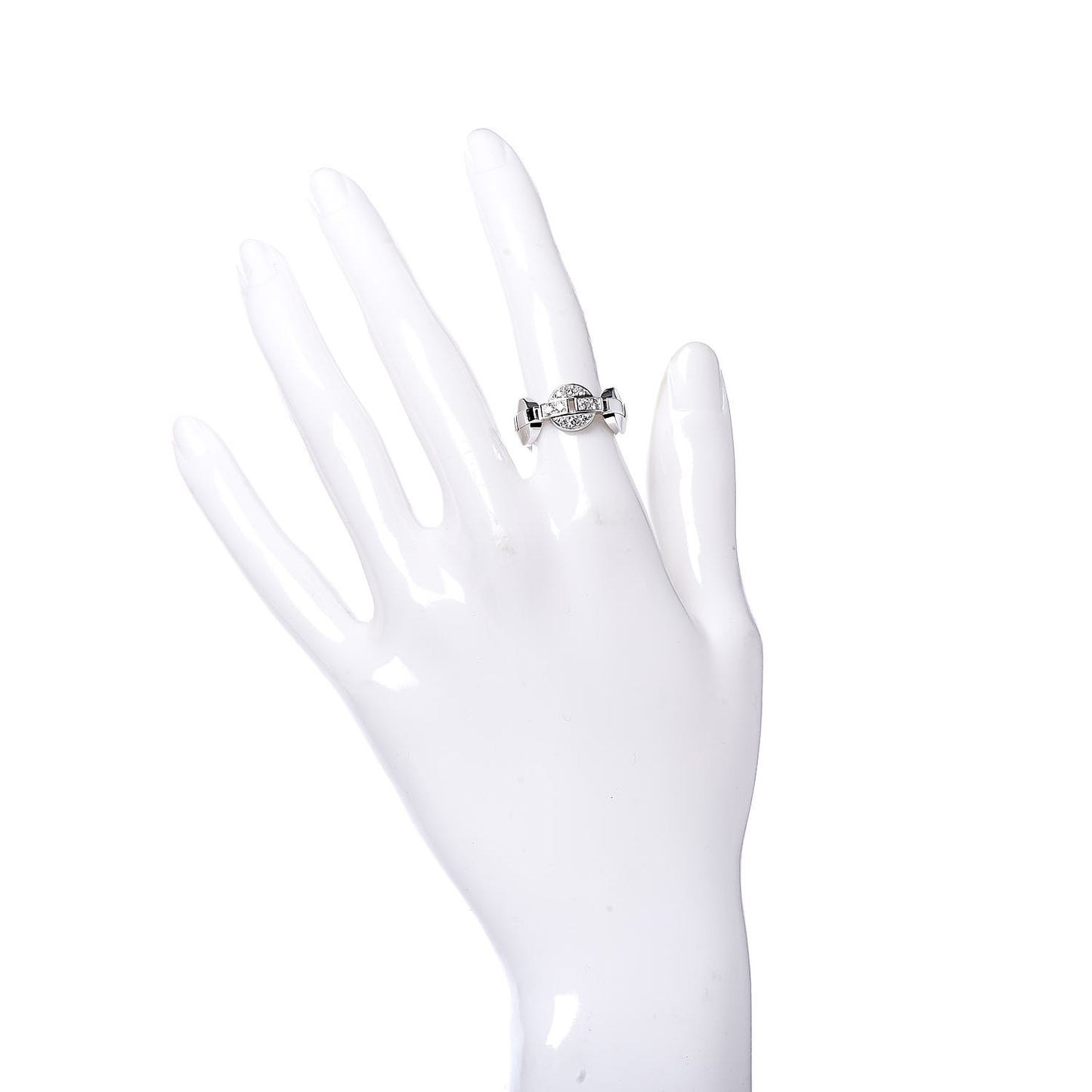 18K White Gold Diamond Himalia Ring 50 5.25