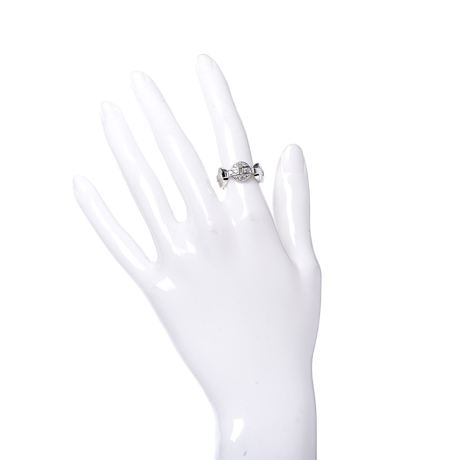 Cartier 18K White Gold Diamond Himalia Ring 50 5.25 2 of 5
