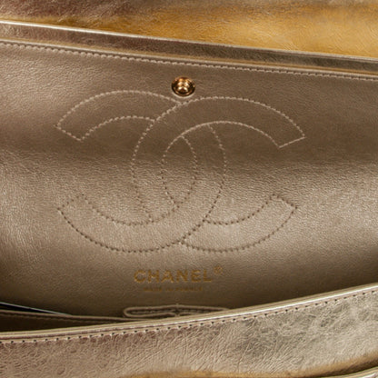 Chanel Metallic Aged Calfskin Quilted 2.55 Reissue 226 Flap Gold 7 of 9