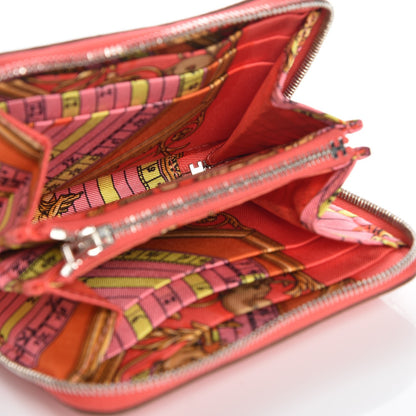 Hermes Epsom Silk'in Compact Wallet Rose Jaipur 5 of 8