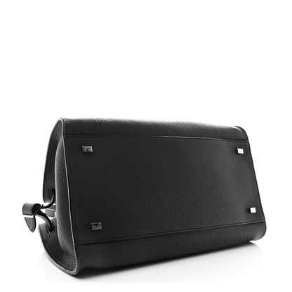The Row Matte Grained Calfskin Soft Margaux 12 Black 4 of 12