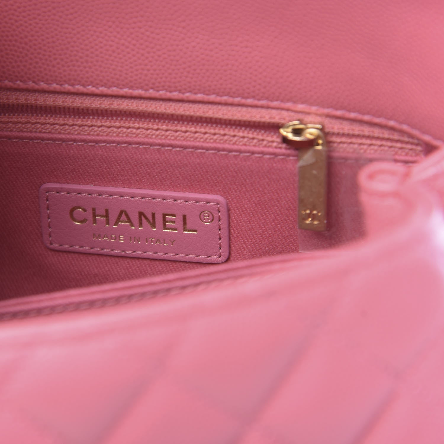 Chanel Caviar Lizard Embossed Quilted Mini Coco Handle Flap Pink 6 of 11