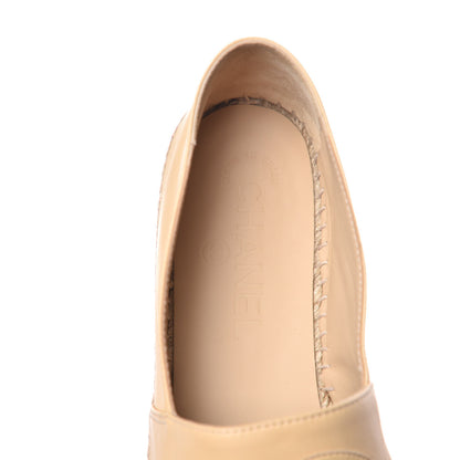 Chanel Lambskin CC Espadrilles 36 Beige Black 8 of 11