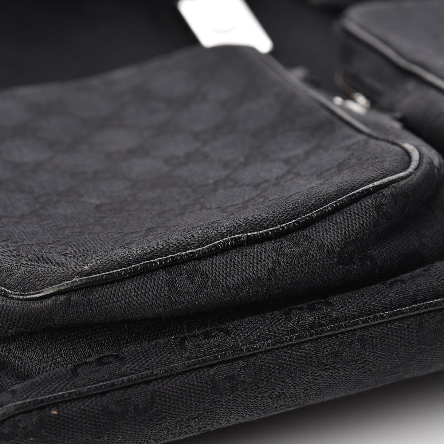 GG Monogram Single Buckle Backpack Black