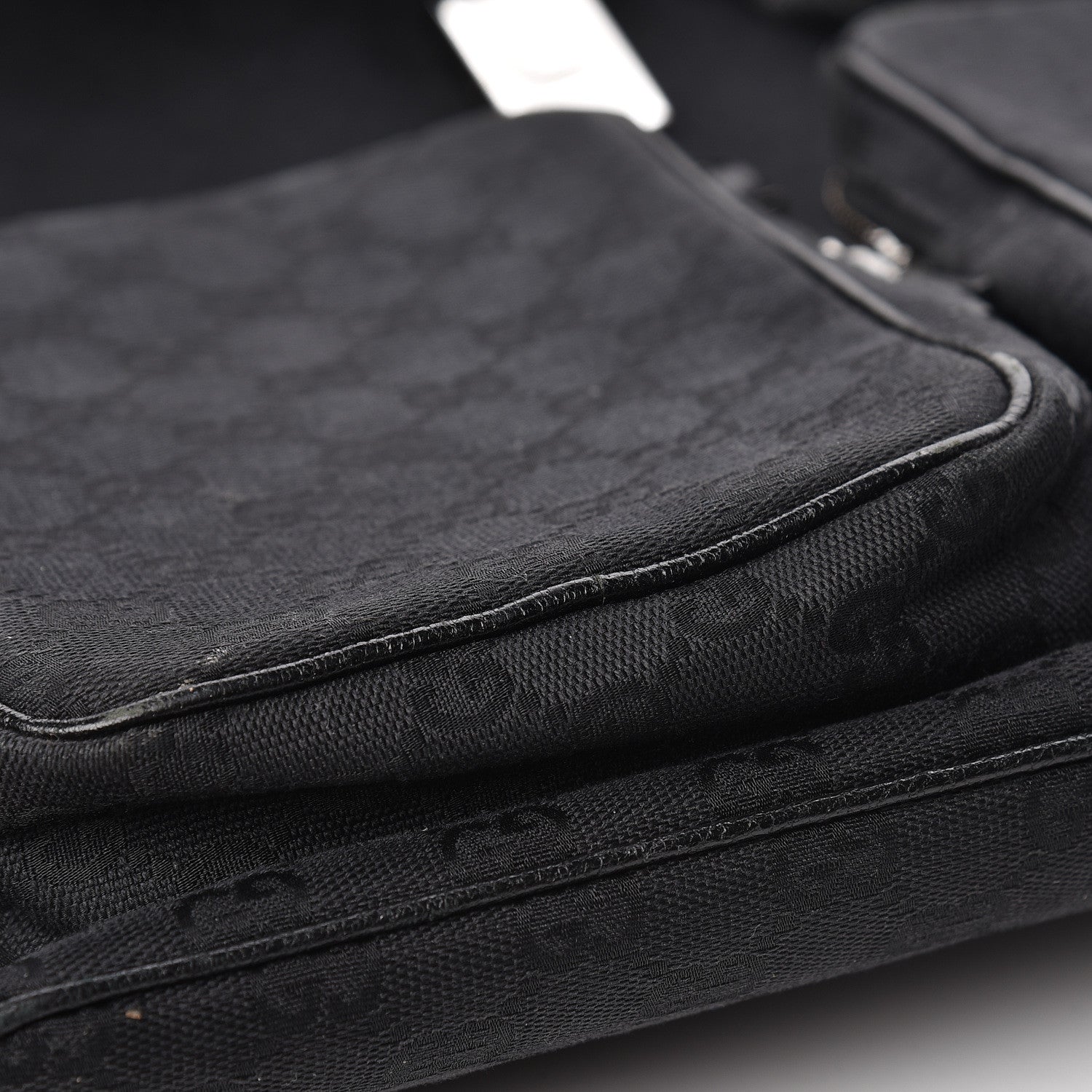 Gucci GG Monogram Single Buckle Backpack Black 11 of 18