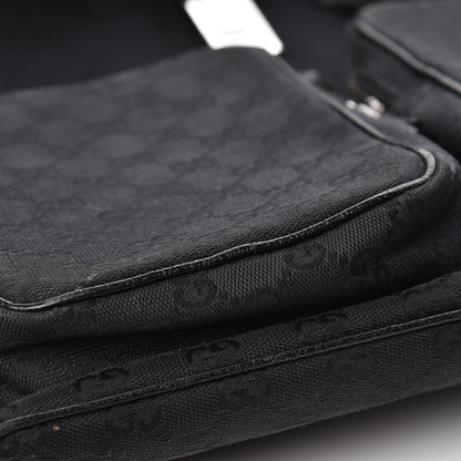 Gucci GG Monogram Single Buckle Backpack Black 11 of 18