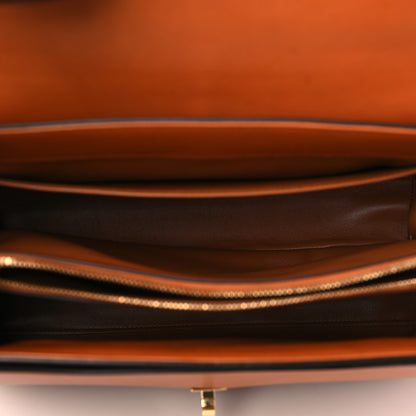 Celine Satinated Calfskin Medium 16 Top Handle Bag Tan 4 of 10