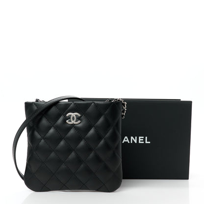 Chanel Lambskin Quilted Crossbody Bag Black 11 of 11