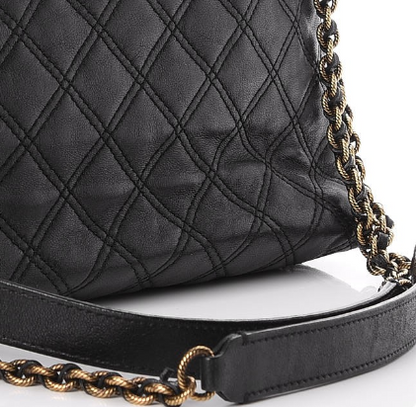 Marc Jacobs Lambskin Quilted The XL Single Flap Bag Black 7 of 8