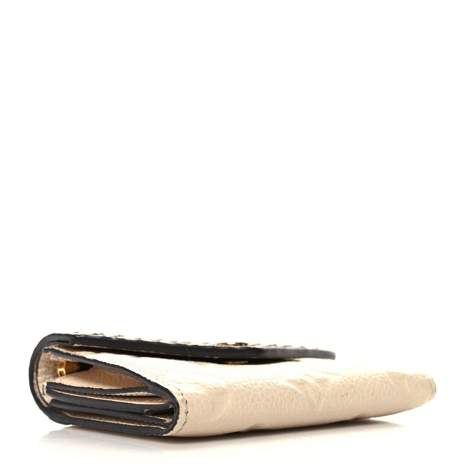Louis Vuitton Snakeskin Empreinte Zoe Wallet Creme 4 of 10