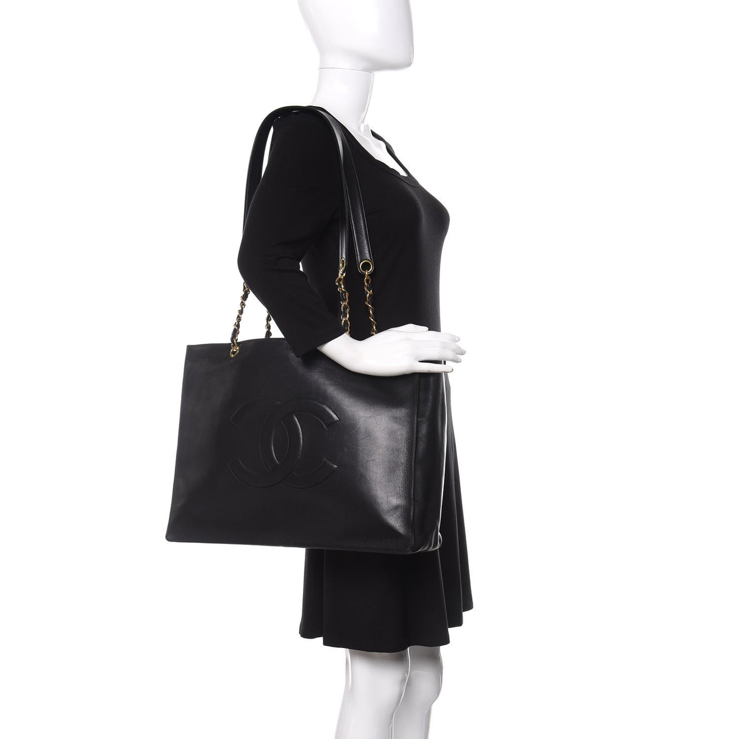 Lambskin CC Tote Black