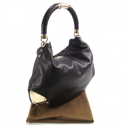 Gucci Leather Large INDY Hobo Black 3 of 9