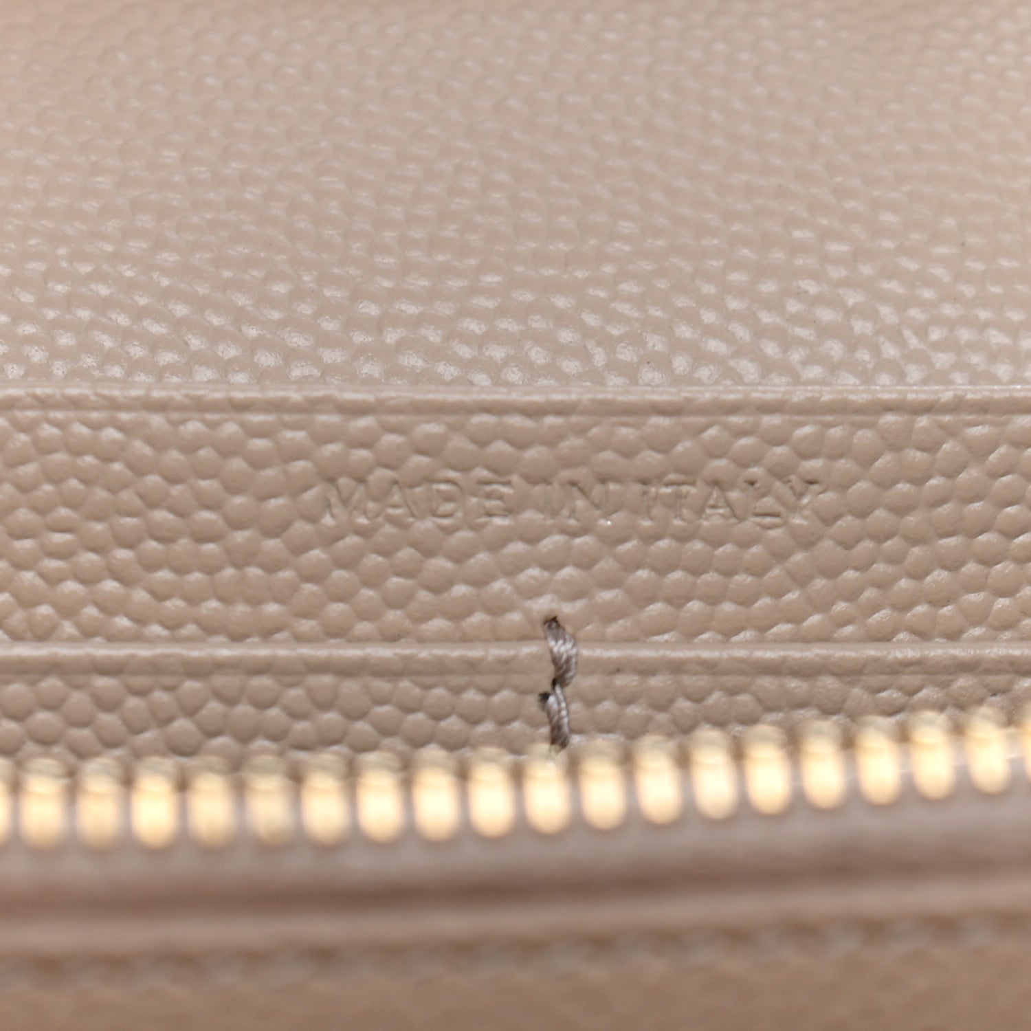 Saint Laurent Grain De Poudre Matelasse Chevron Monogram Chain Wallet Nude Powder 7 of 9