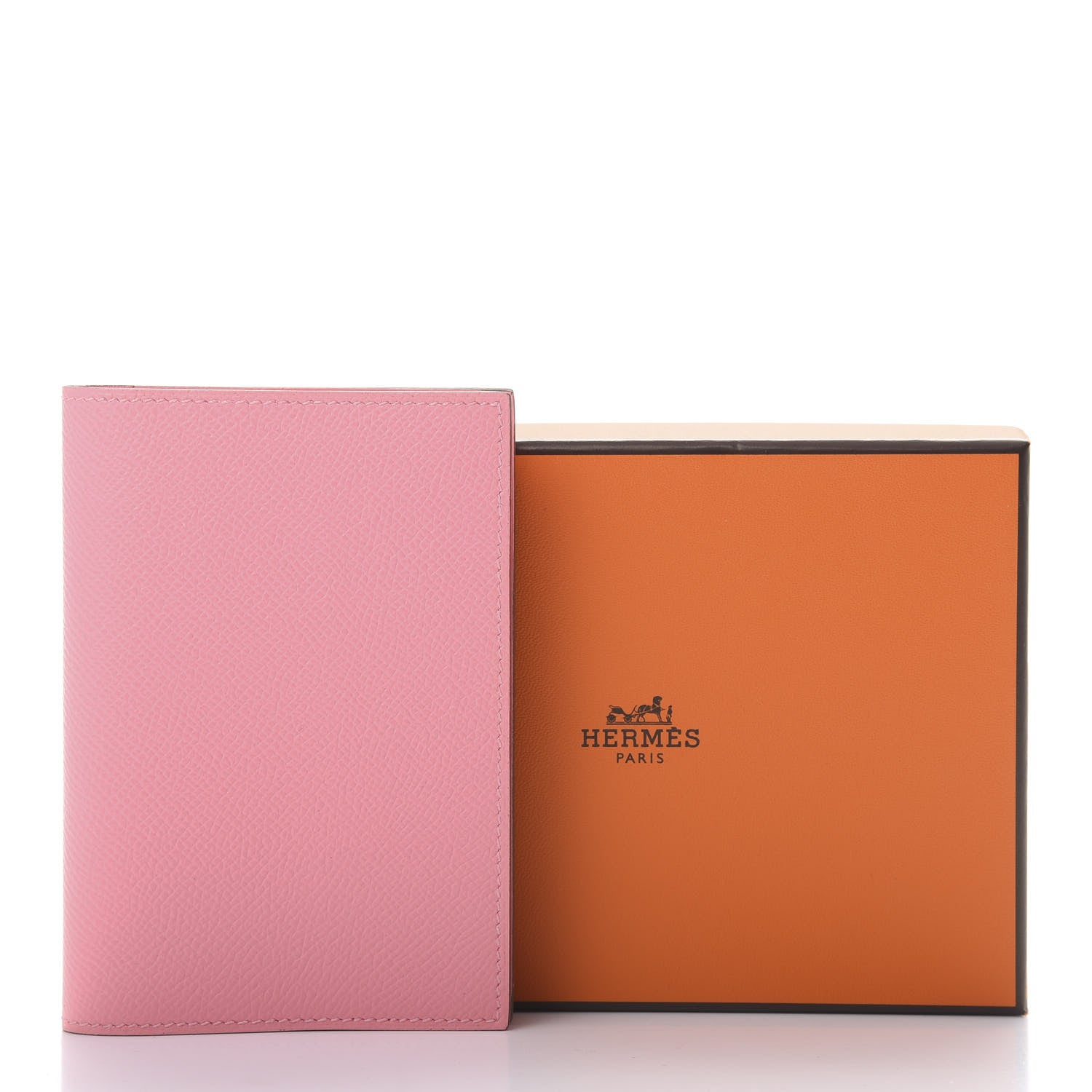 Hermes Epsom MC2 Passport Holder Rose Confetti 8 of 8