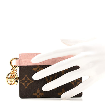 Louis Vuitton Monogram LV Charms Card Holder Rose Ballerine 2 of 9