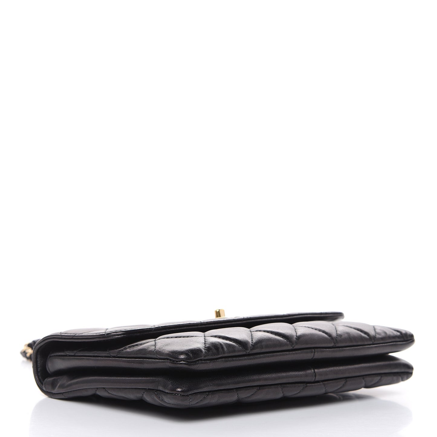 Lambskin Quilted Medium Trendy CC Flap Black