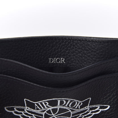 Christian Dior X AIR JORDAN Grained Calfskin Card Holder Bleu 8 of 9