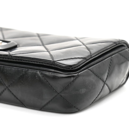 Chanel Patent Quilted Mademoiselle East West Flap Black 9 of 15