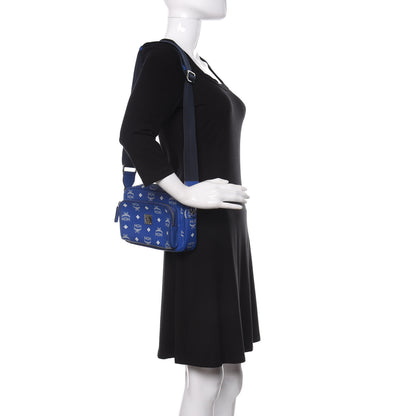 MCM Visetos Klassik Crossbody Bag Blue 2 of 11