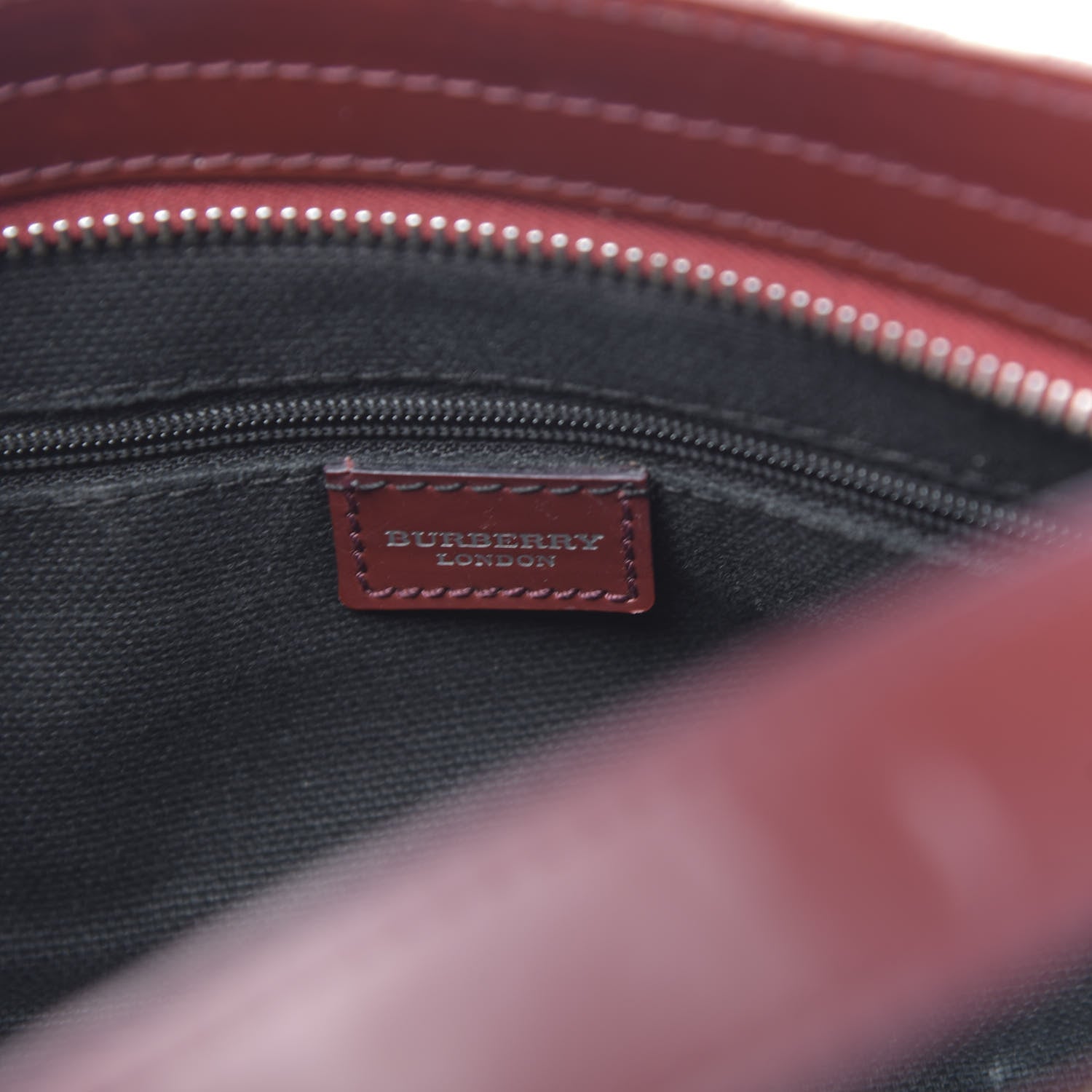 Burberry Haymarket Check Shoulder Bag Military Red 6 of 13