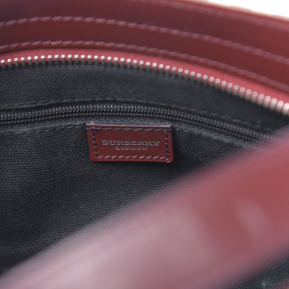 Burberry Haymarket Check Shoulder Bag Military Red 6 of 13