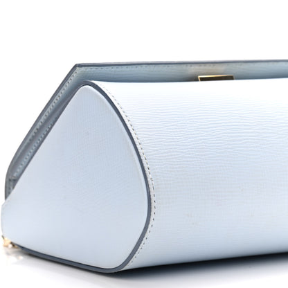 Givenchy Textured Calfskin Mini Pandora Box Chain Crossbody Bag Pale Blue 9 of 12