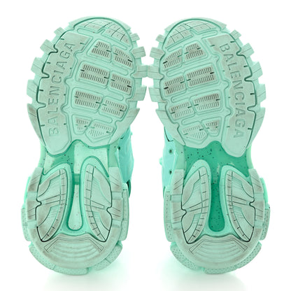 Balenciaga Rubber Mesh Fabric Monocolor Recycled Sole Womens Track Sneakers 38 Mint 5 of 9