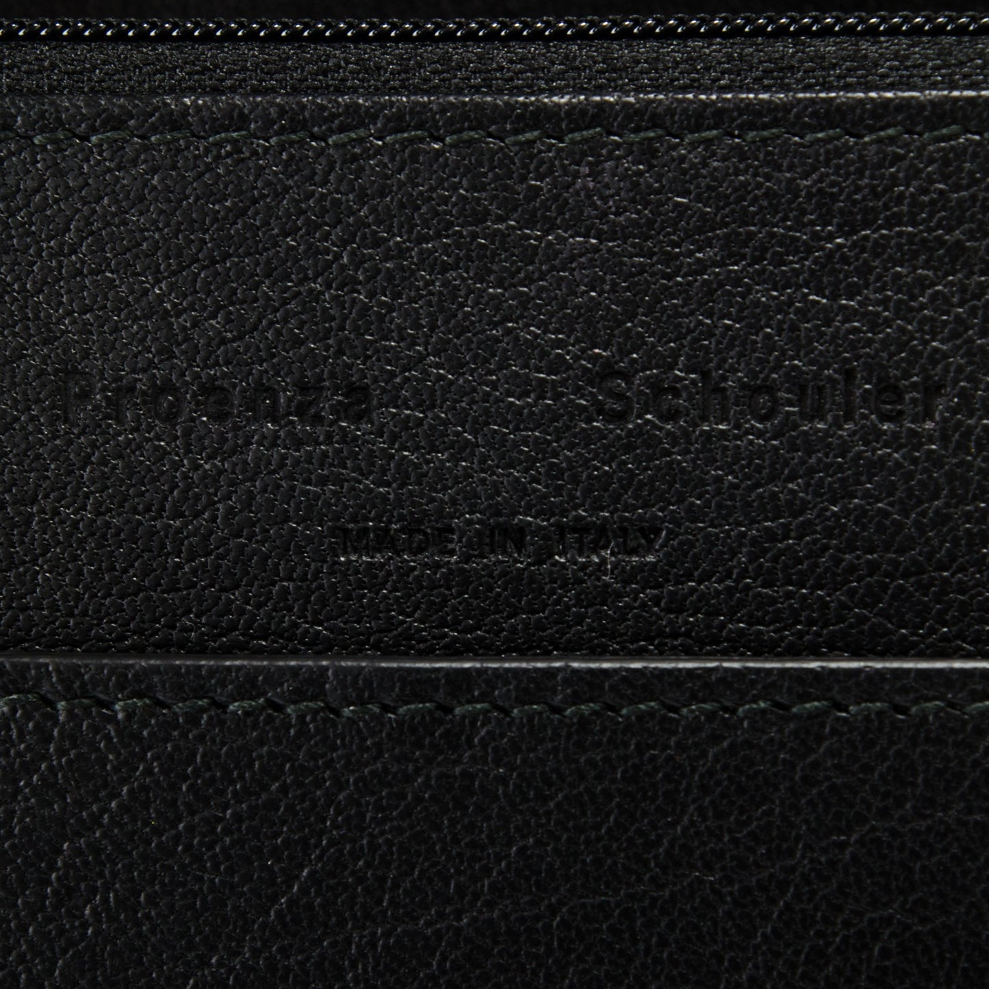 Lambskin Large PS1 Chain Wallet Black