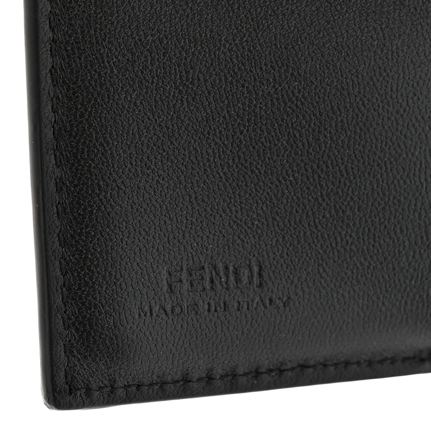 Nappa Matisse FF Diagonal Embossed Micro Tri-Fold Wallet Black