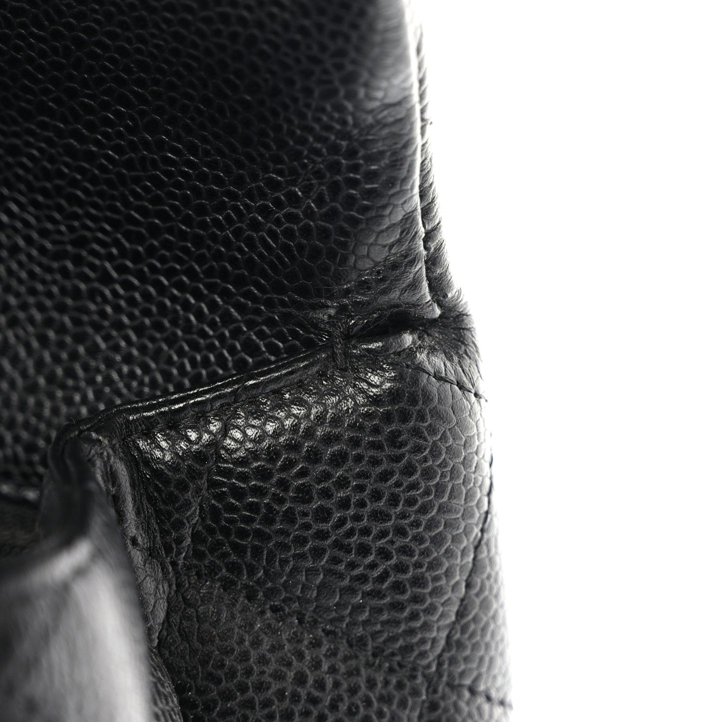 Caviar Quilted Jumbo Kelly Flap Bag Black