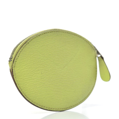 Hermes Chevre Mysore Evelyne Coin Purse Vert Anis 3 of 6