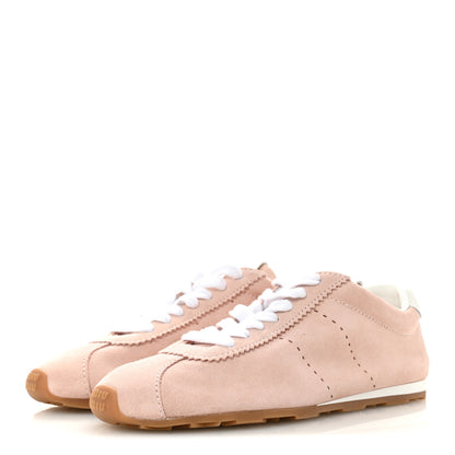 Miu Miu Scamosciato Womens Plume Sneakers 36.5 Orchidea 4 of 10