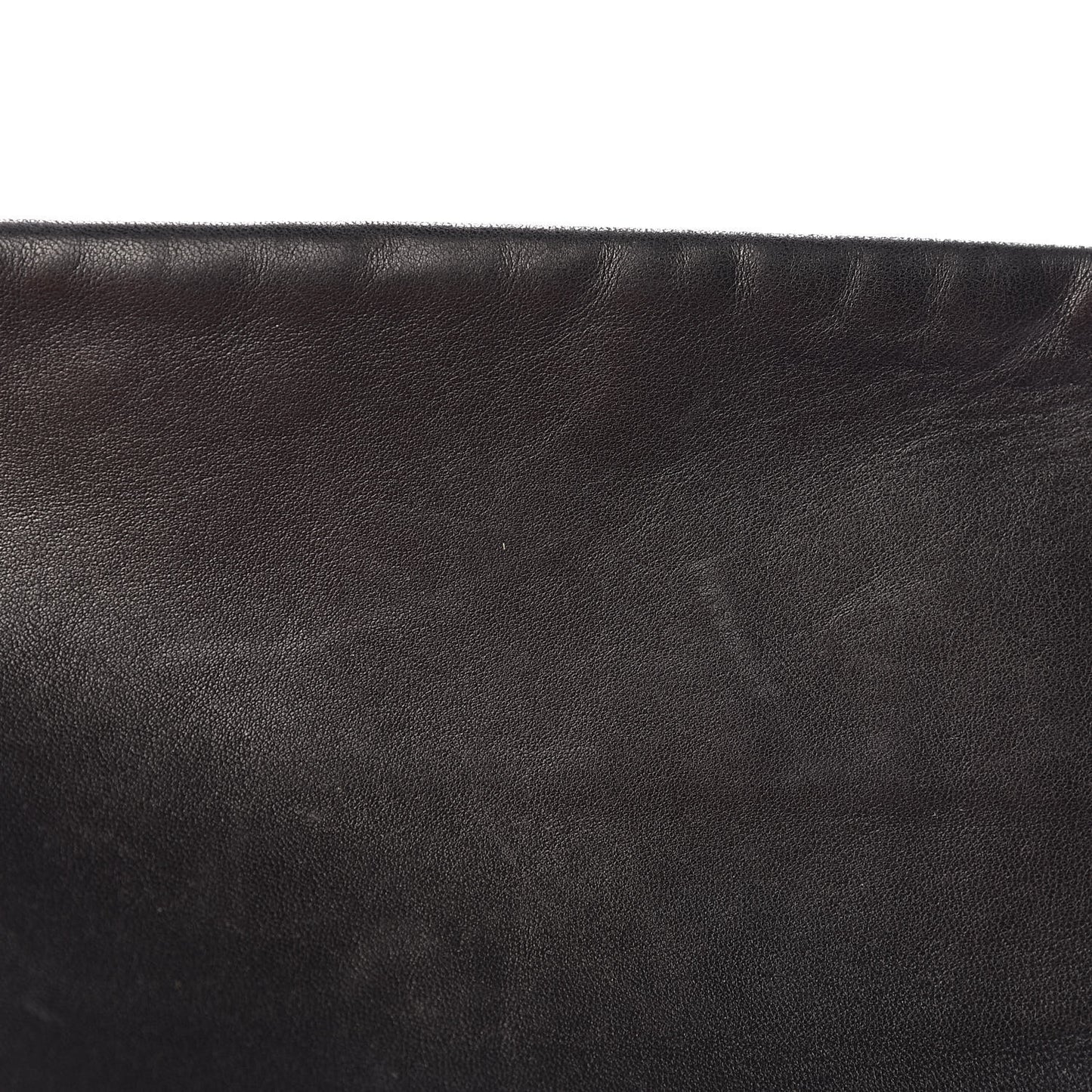 Lambskin Studded Accordion CC Flap Black