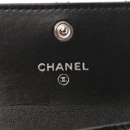 Chanel Lambskin Quilted Flap Card Holder Black 6 of 8
