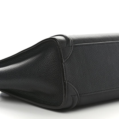 Celine Drummed Calfskin Nano Luggage Black 8 of 15