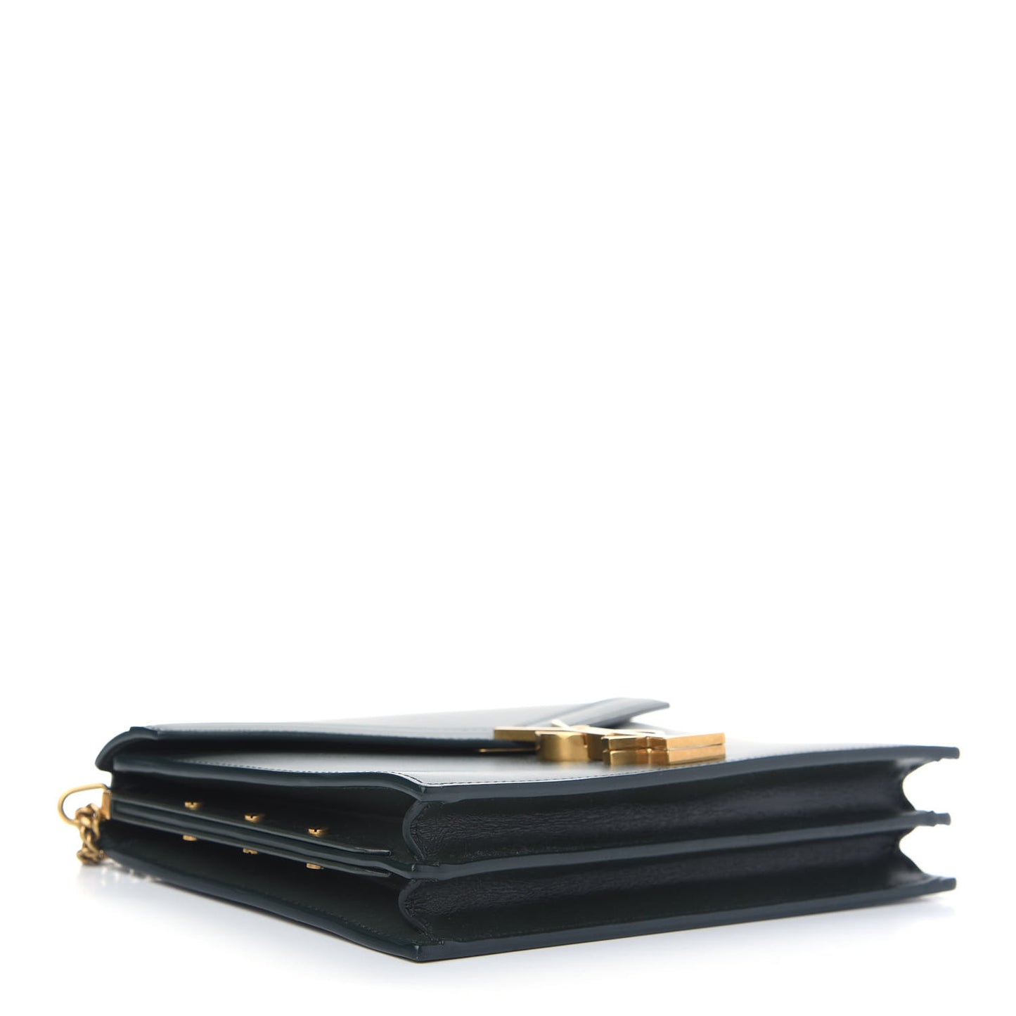 Smooth Calfskin Monogram Cassandra Clasp Bag Dark Green