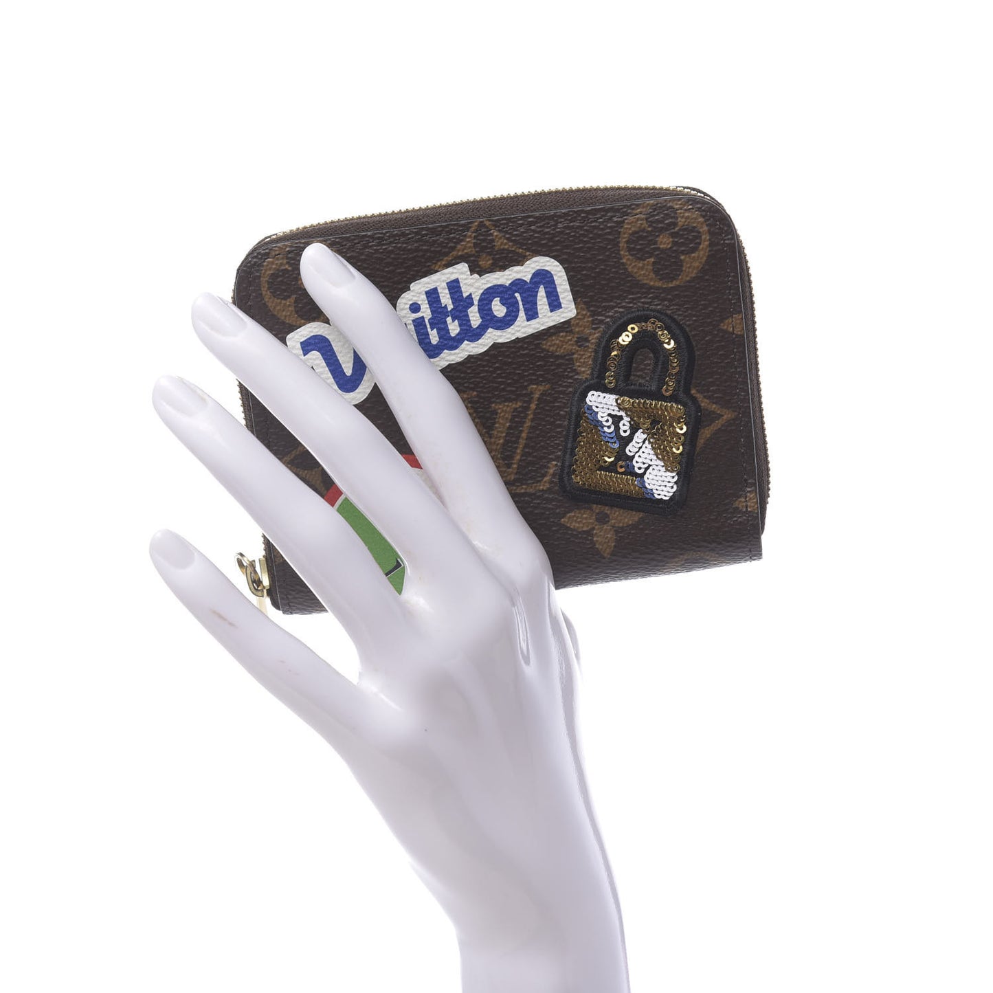 Monogram Travel Stickers Zippy Coin Purse