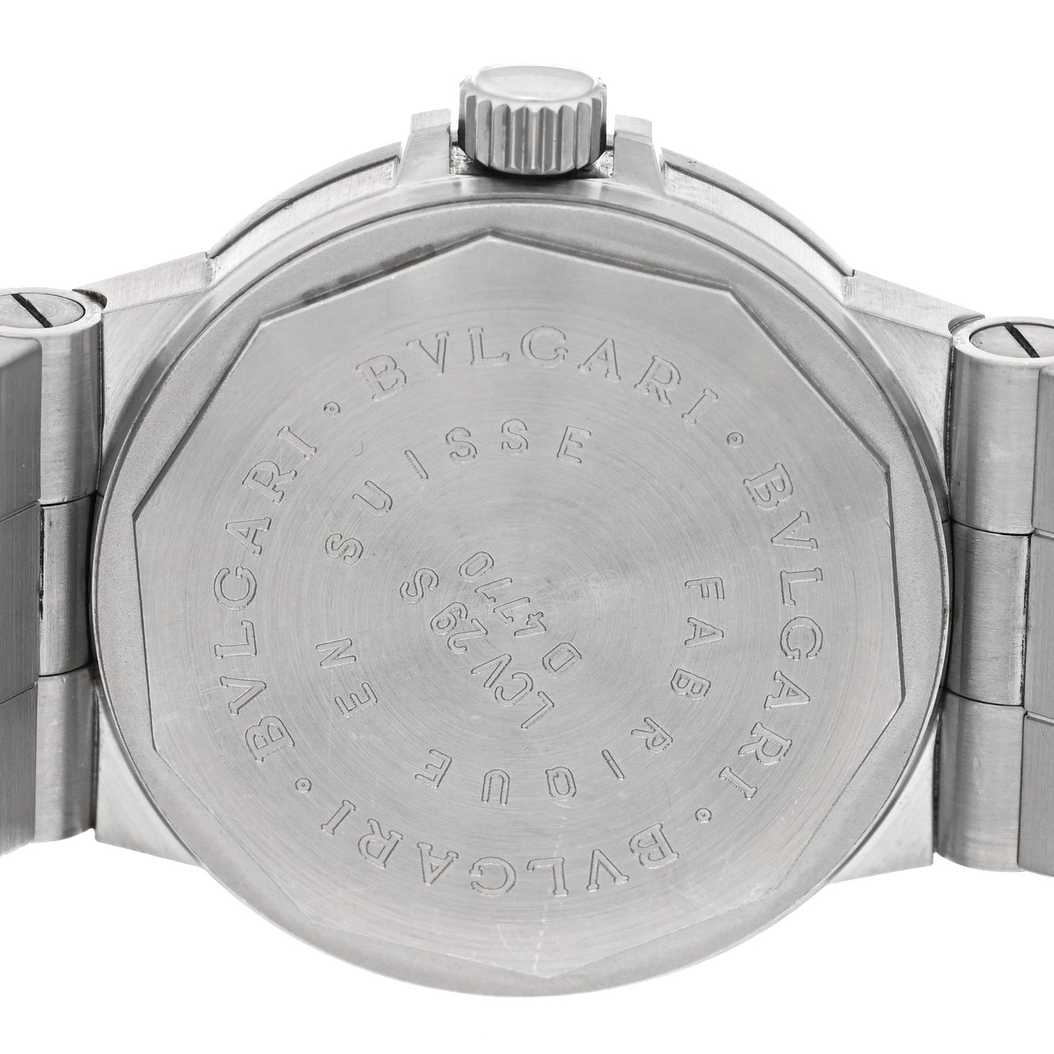 Bulgari Stainless Steel 18K Yellow Gold 29mm Diagono Automatic Watch 4 of 4